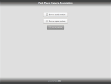 Tablet Screenshot of parkplaceowners.com